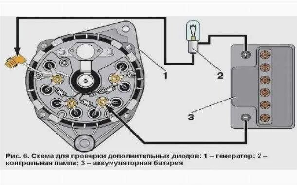 Подключение генератора для проверки Как проверить таблетку генератора ваз 2107 - фото - АвтоМастер Инфо