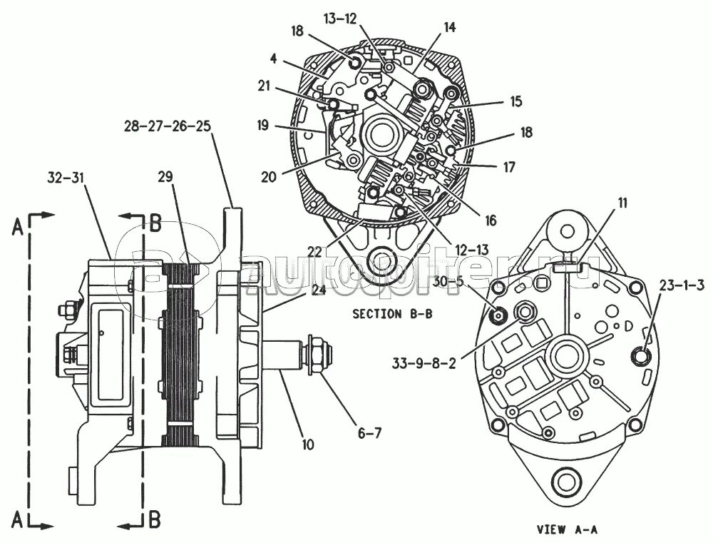 Подключение генератора экскаватора 121-4134 Генератор Caterpillar-3116 - купить, цены в интернет-магазине Автопитер