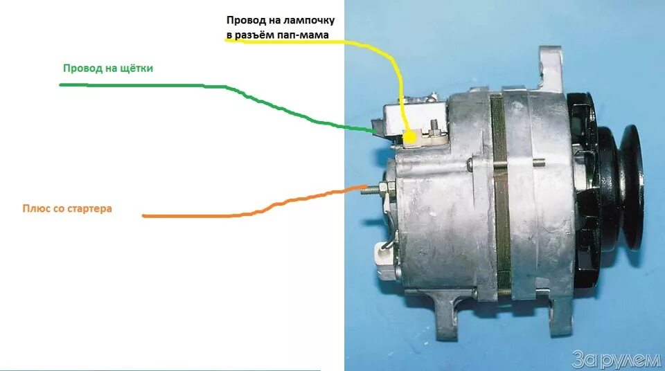 Подключение генератора газ валдай Такой разный генератор - Москвич 2140 SL, 1,5 л, 1987 года электроника DRIVE2