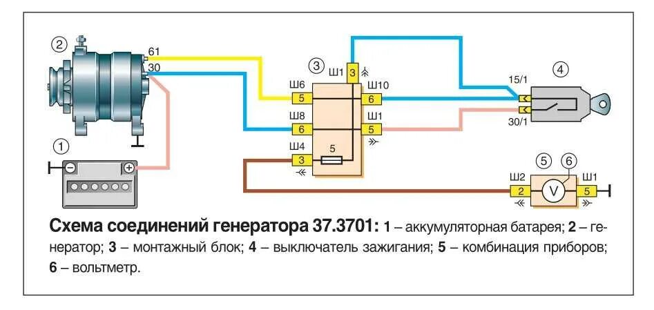 Подключение генератора газель 3302 Как проверить генератор на газели - фото - АвтоМастер Инфо