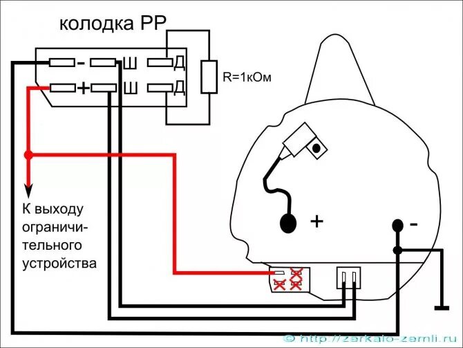 Подключение генератора газель 402 двигатель карбюратор Газель схема подключения генератора