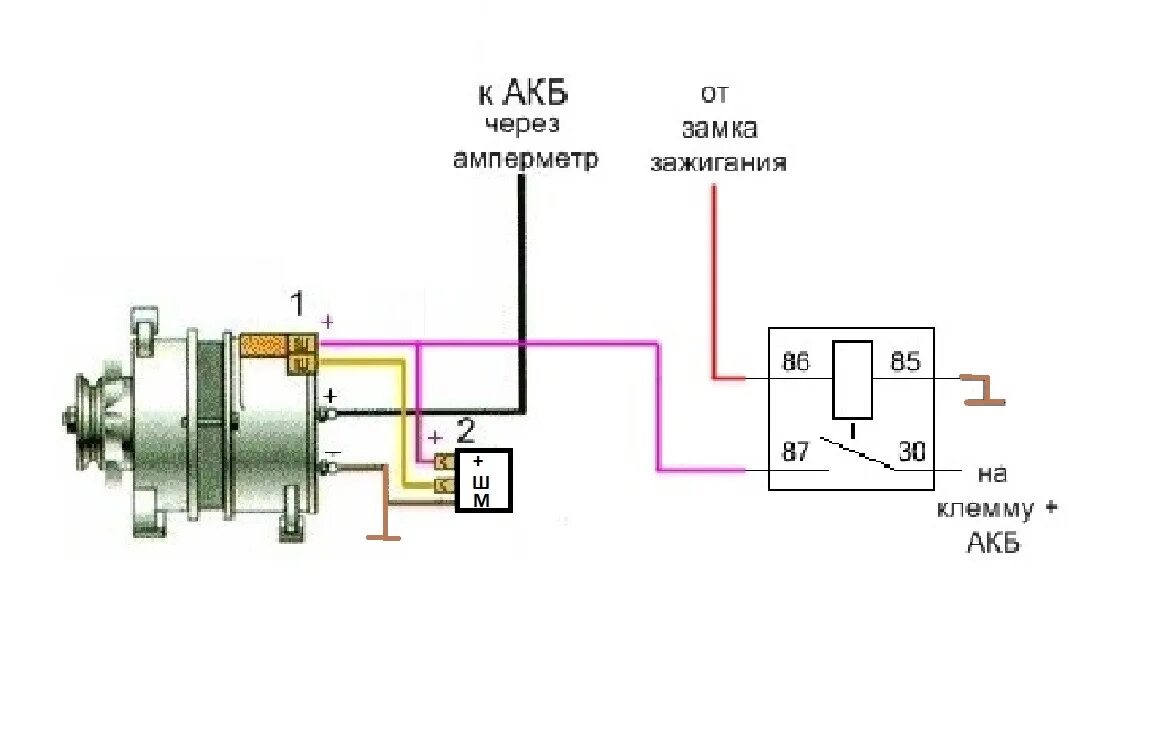 Подключение генератора газель бизнес эпизод 4 Схема подключения генератора и обкатка ГАЗ 21 "Эстет". - ГАЗ 21, 2,5 л,