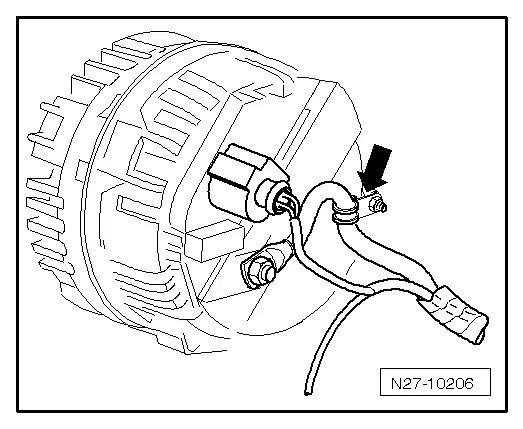 Подключение генератора гольф 2 Volkswagen Workshop Service and Repair Manuals Golf Mk5 Vehicle electrics Electr