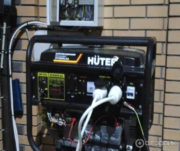 Подключение генератора huter Отзыв о Бензиновый электрогенератор Huter DY8000LXA Сильный охранник порядка в э