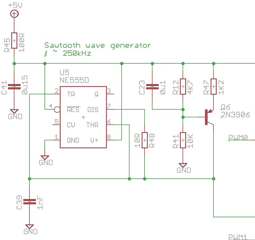 Подключение генератора импульсов ne555 250Khz pwm converter! Details Hackaday.io