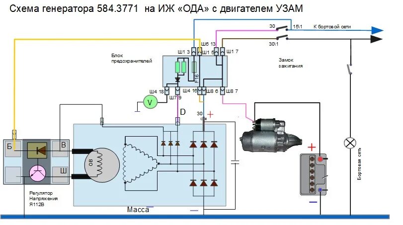 Подключение генератора иж ода Генераторы Москвича и его друзей - ИЖ Москвич 412, 1981 года наблюдение DRIVE2