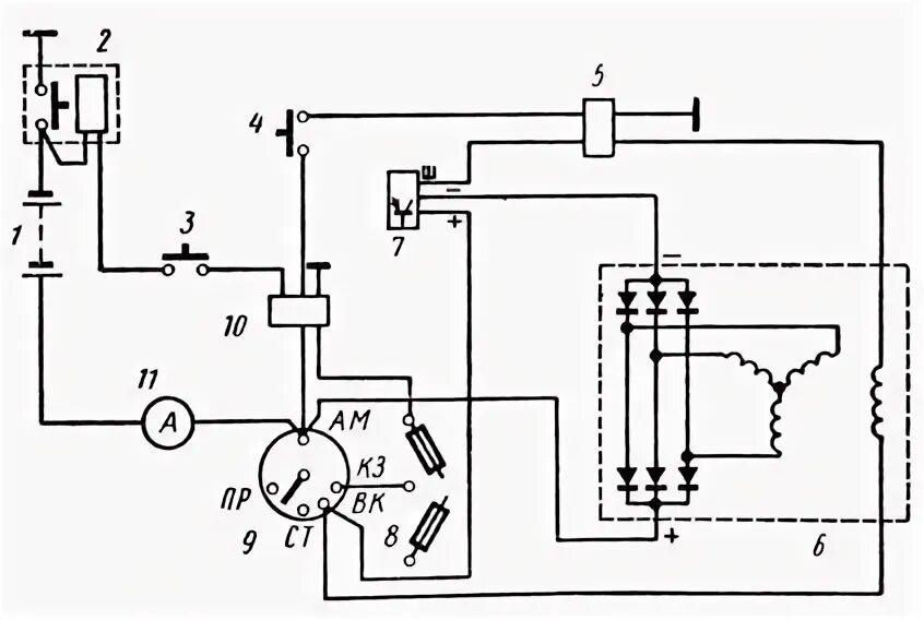 Подключение генератора камаз 4310 Maz generator connection diagram - AvtoTachki