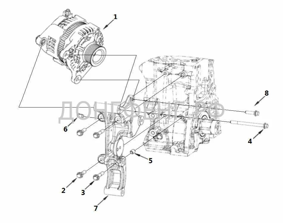 Подключение генератора камминз 3.8 Генератор с кронштейном cummins isf 2.8