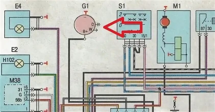 Подключение генератора крайслер газель Схема зарядки волга