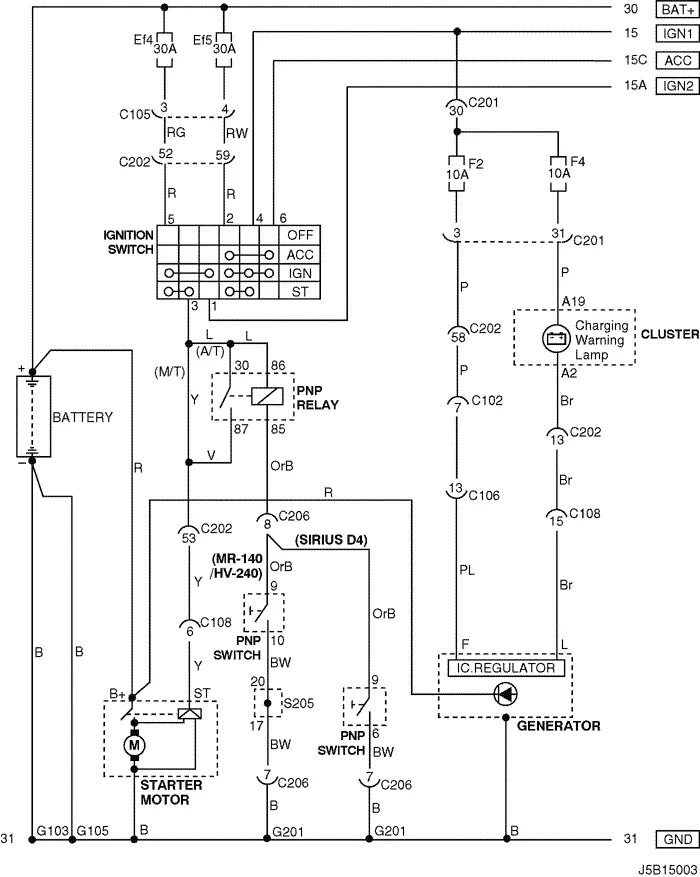 Подключение генератора лачетти Electrical Wiring Diagram 2005 Nubira-Lacetti ELECTRICAL WIRING DIAGRAMS