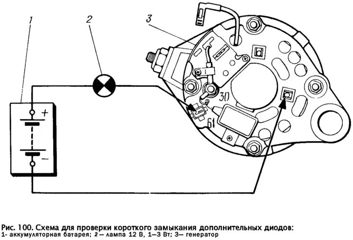 Подключение генератора лампочку Основные неисправности генератора и способы их устранения ВАЗ-2109