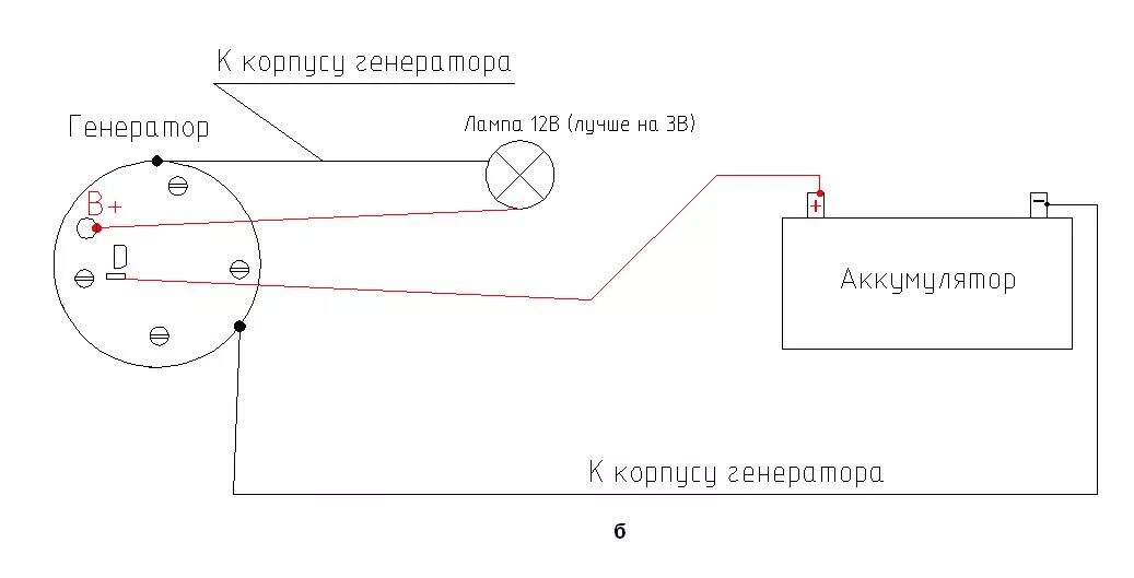 Подключение генератора лампочку Генератор ВАЗ 2110 (гена не умирай.) - Lada 21111, 1,5 л, 2001 года своими рукам