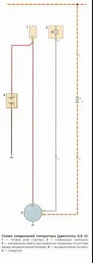 Подключение генератора матиз Matiz II Схема соединения генератора (двигатель 0,8) Daewoo Matiz - Форум AutoPe