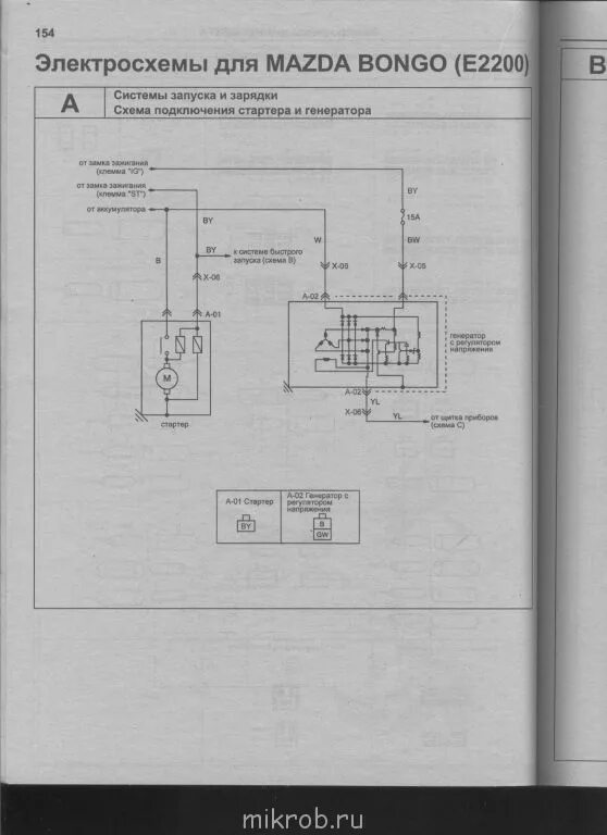 Подключение генератора мазда бонго r2 Помогите подключить генератор - Клуб любителей микроавтобусов и минивэнов