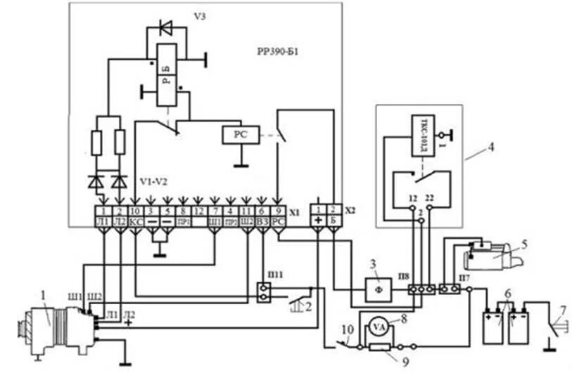 Подключение генератора мтлб Электрическая схема мтлб фото - PwCalc.ru