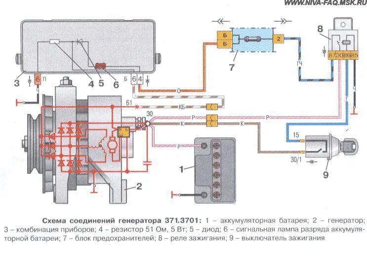 Подключение генератора нива 21 21 3713701 Генератор ВАЗ 21213 КЗАТЭ Запчасти на DRIVE2