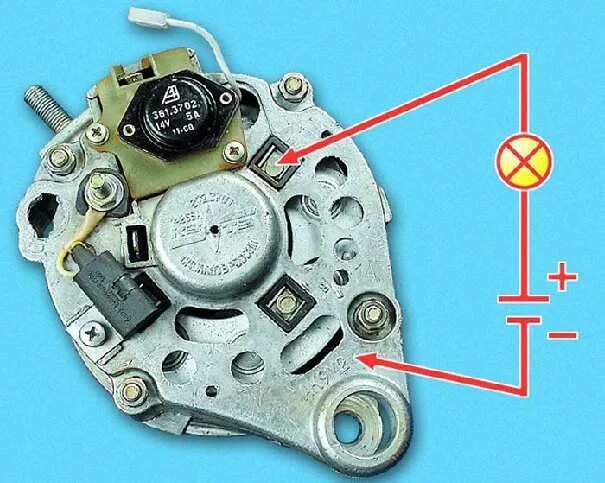 Подключение генератора ока 11113 Ремонт ВАЗ 1111 (Ока) : Проверка регулятора напряжения и выпрямительного блока н