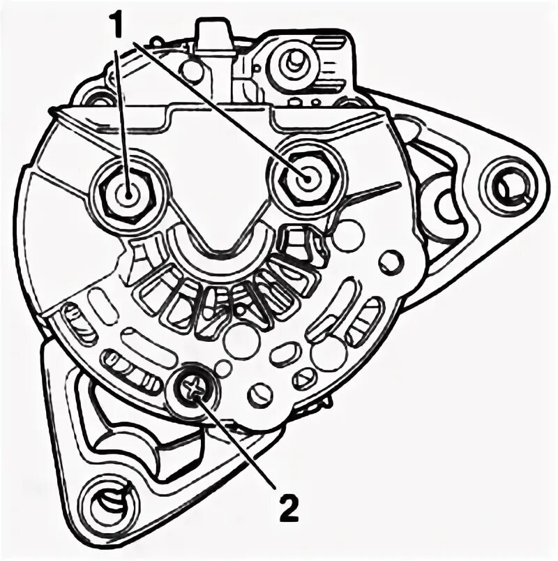 Подключение генератора опель Removal and installation of the voltage regulator (Opel Corsa C 2000-2006: Power