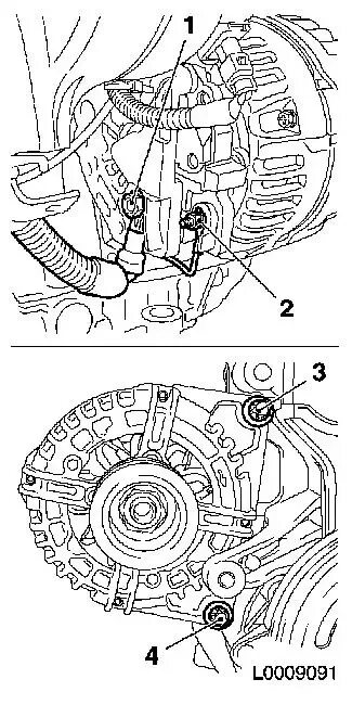 Подключение генератора опель астра h Vauxhall Workshop Service and Repair Manuals Astra H J Engine and Engine Aggrega