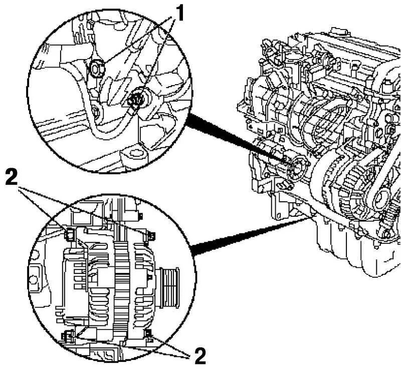 Подключение генератора опель астра h Ремонт Opel Astra Опель Астра : Система электроснабжения