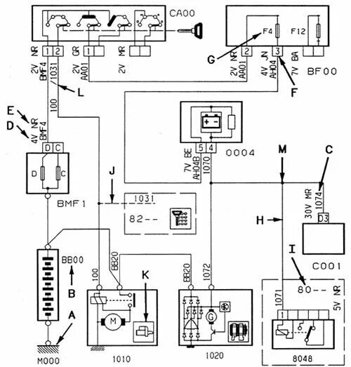 Подключение генератора пежо 107 Simbología e interpretación de esquemas eléctricos Sensor de pressão, Peugeot, P