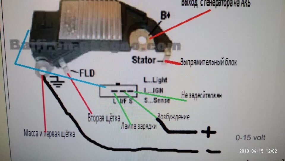 Подключение генератора шевроле ланос Регулятор напряжения, приказал долго жить. - ЗАЗ Chance, 1,5 л, 2010 года поломк