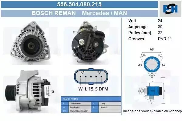 Подключение генератора скания CV PSH 556.504.080.215 (Генератор)