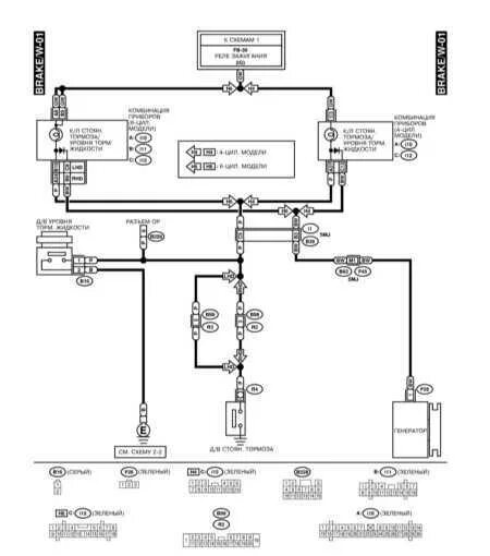 Подключение генератора субару Руководство по ремонту Subaru Legacy Outback (Субару Легаси) 1999-2003 г.в. 14.3