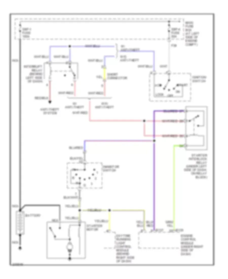 Подключение генератора субару STARTING/CHARGING - Subaru Forester XS 2005 - SYSTEM WIRING DIAGRAMS - Schaltplä