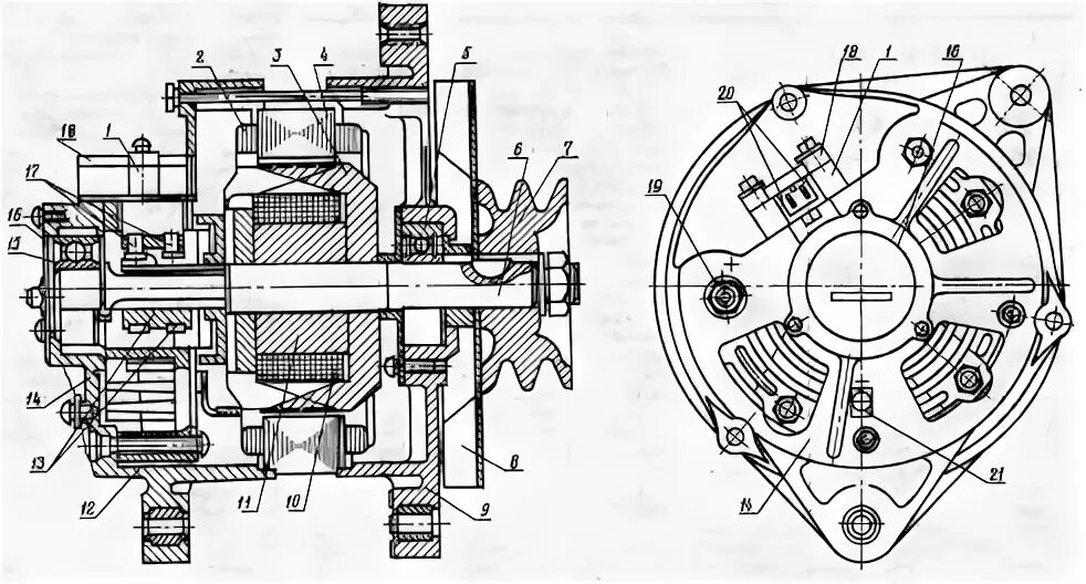 Подключение генератора т 150 Генераторы для тракторов К-700а и К-701