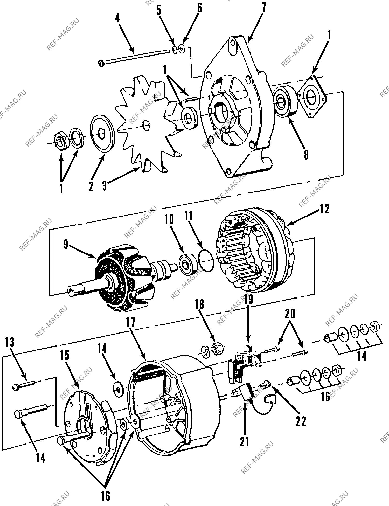 Подключение генератора термокинг ALTERNATOR (37 AMP) - Каталог Thermo King