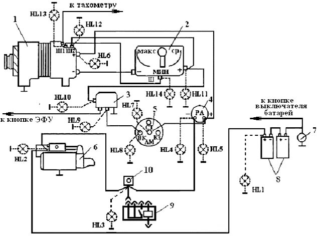Подключение генератора урал 4320 Как идут провода от аккумулятора камаз