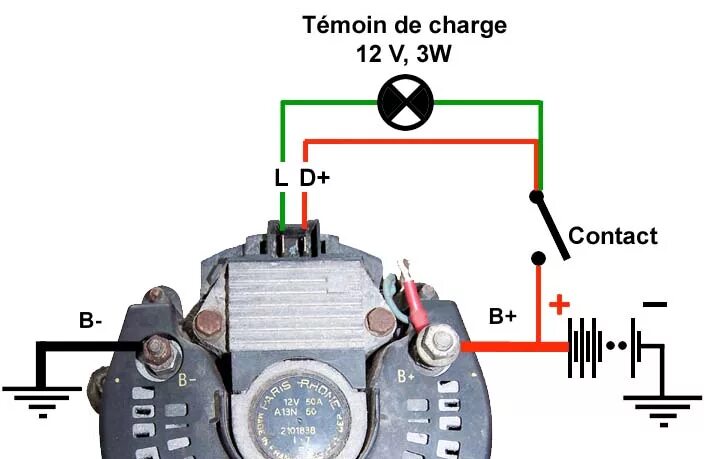 Подключение генератора валео on video How to connect self starter alternator self starter problem - electrica