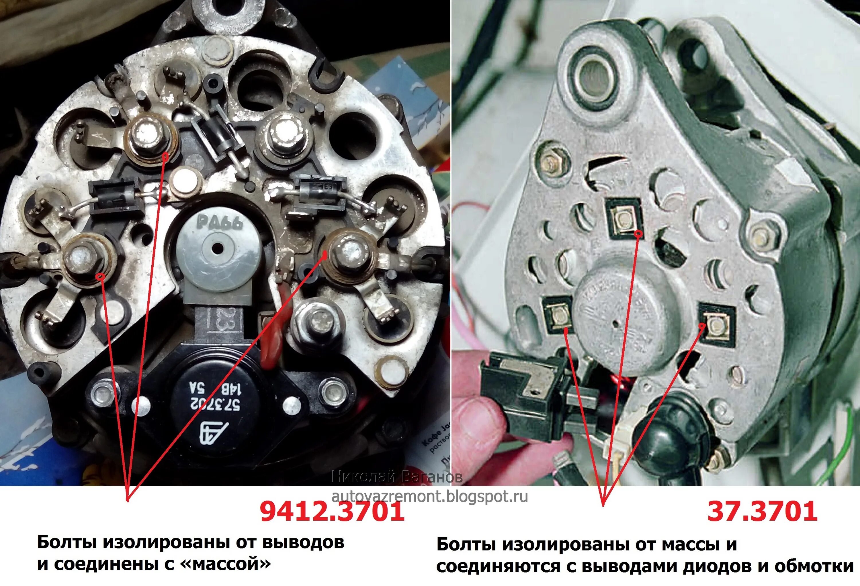 Подключение генератора ваз 2107 инжектор Блог автолюбителя Николая Ваганова: Как найти неисправность генератора не снимая