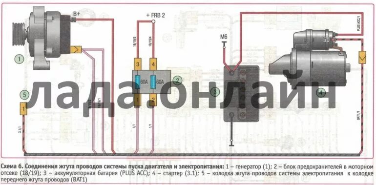 Подключение генератора веста Инструкции по ремонту автомобилей