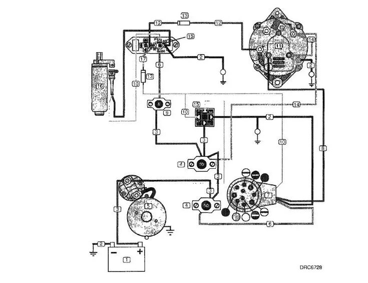 Подключение генератора вольво 9 Best Images of Volvo Penta 5.0 Wiring-Diagram - Volvo Penta Alternator Wiring 