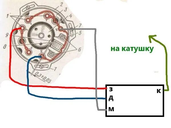 Подключение генератора восход 3м Электропроводка Восхода - Фотография 6 из 30 ВКонтакте