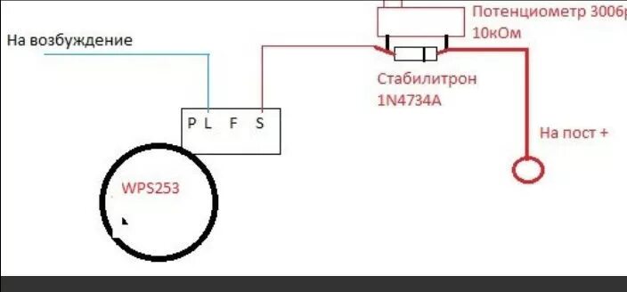 Подключение генератора wps Установка генератора WPS253A на 250А - Lada 2115, 1,8 л, 2008 года электроника D