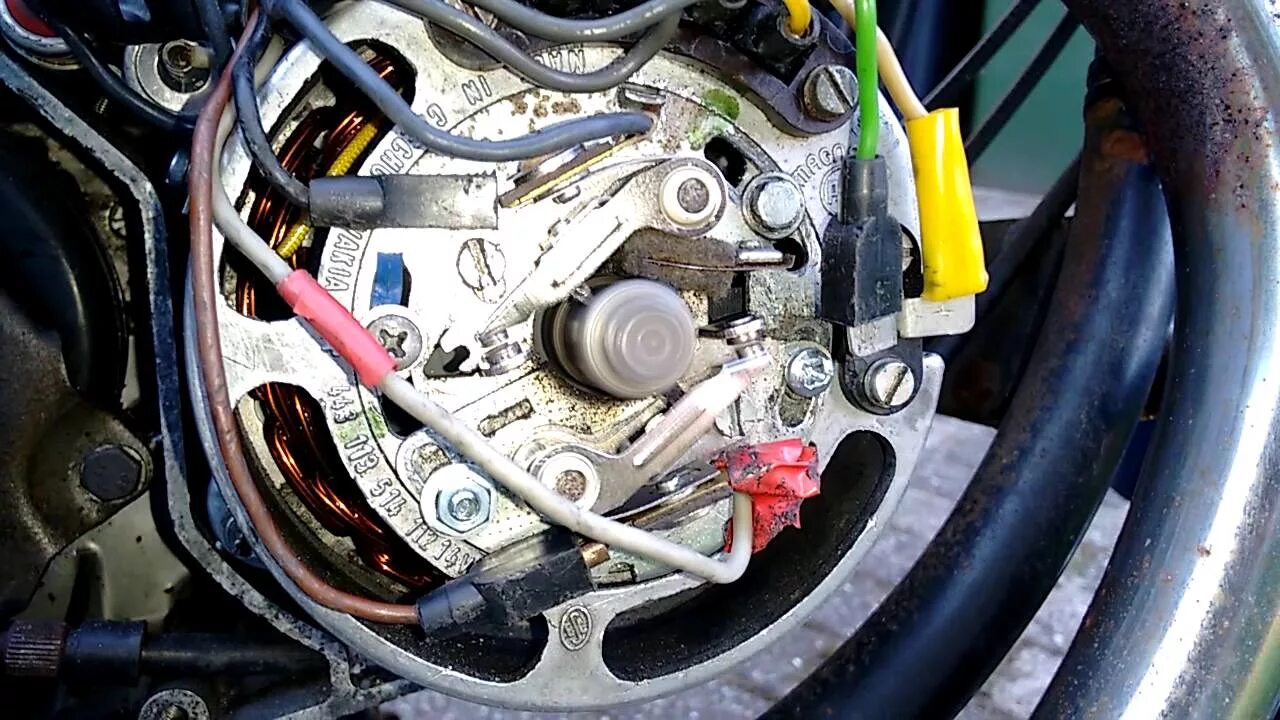 Подключение генератора ява 634 Ignition - Contact breakers Jawa 640 - 350cc - YouTube