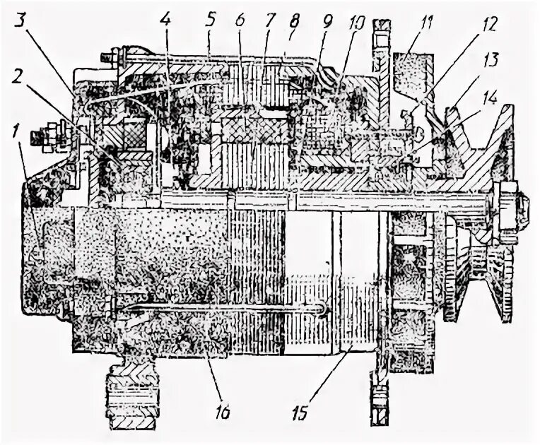 Подключение генератора юмз 6 схема Электрическая схема трактора ЮМЗ 6