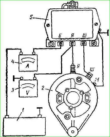 Подключение генератора зил Реле регулятор напруги автомобіля ГАЗ-66, ГАЗ-53