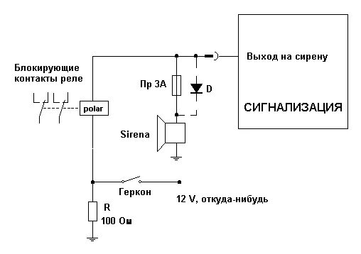 Подключение геркона к сигнализации Блокировка двигателя, - "Блокировка призрак", страница 4 в Твери - Угона.нет