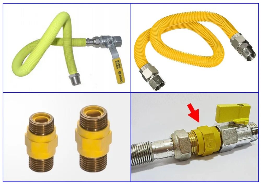 Подключение гибкой газовой подводки Сильфонная подводка для газа - выбор, характеристики, монтаж