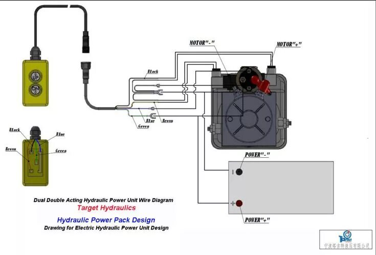 Подключение гидравлического насоса How To Wire Double Acting Circuit For Power Uppower Down Operation Hydraulic Pum