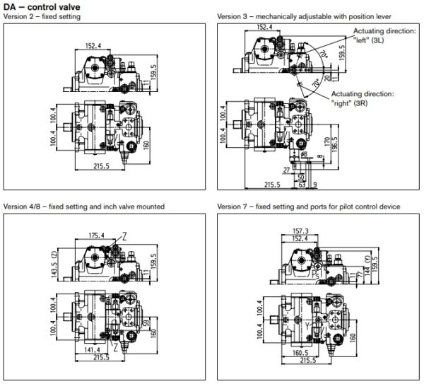 Подключение гидравлического насоса Гидронасос Bosch Rexroth A4VG71