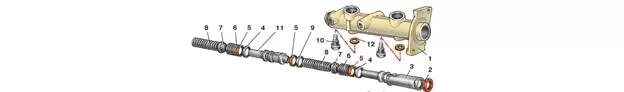 Подключение главного тормозного цилиндра ваз 2110 Ваз 2115 главный тормозной цилиндр схема подключения Авто-Юг
