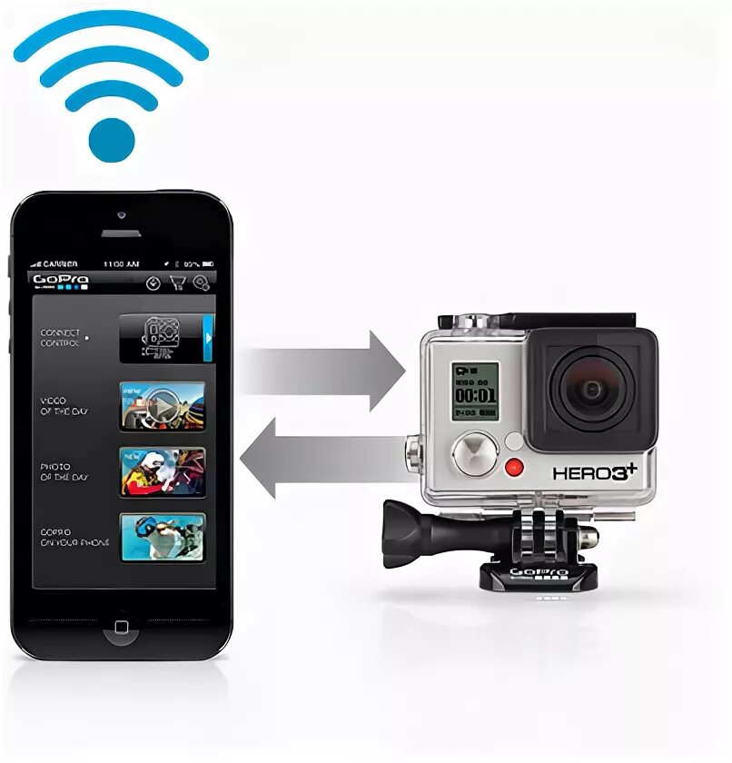 Подключение gopro к телефону Экшн-камера GoPro HERO3+ Black Edition купить недорого в интернет-магазине ФОТОК