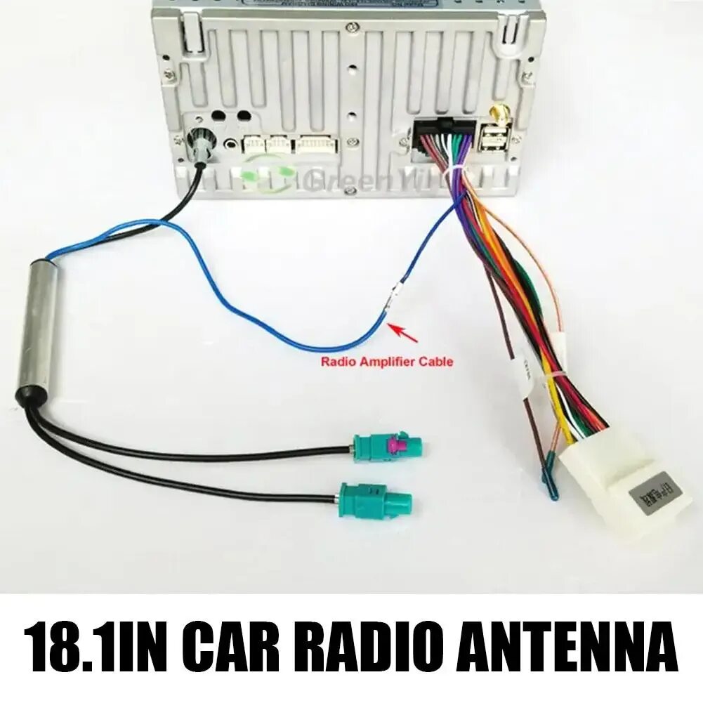 Подключение gps антенны к магнитоле Адаптер антенны для автомобильного радио, адаптер для AUDI, аудио кабель AM/FM, 