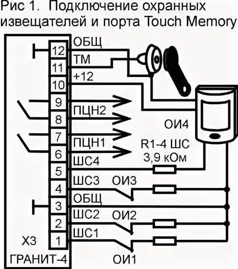 Подключение гранит 4 Гранит 4а gsm инструкция по эксплуатации и программирование - Все инструкции и р