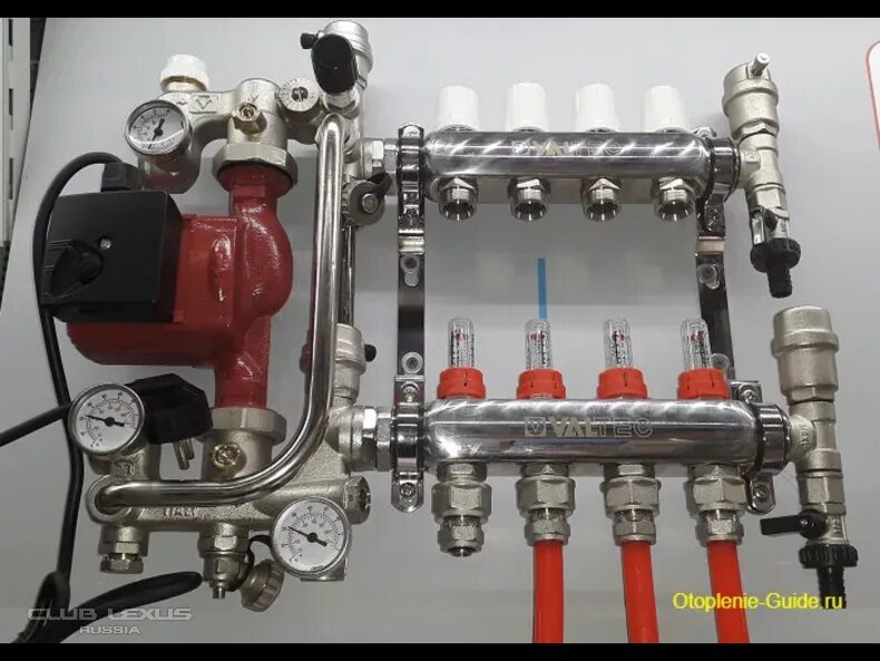 Подключение гребенки теплого пола тим Газовый котёл и бойлер